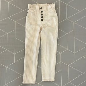 Feee people stripes high waste pants